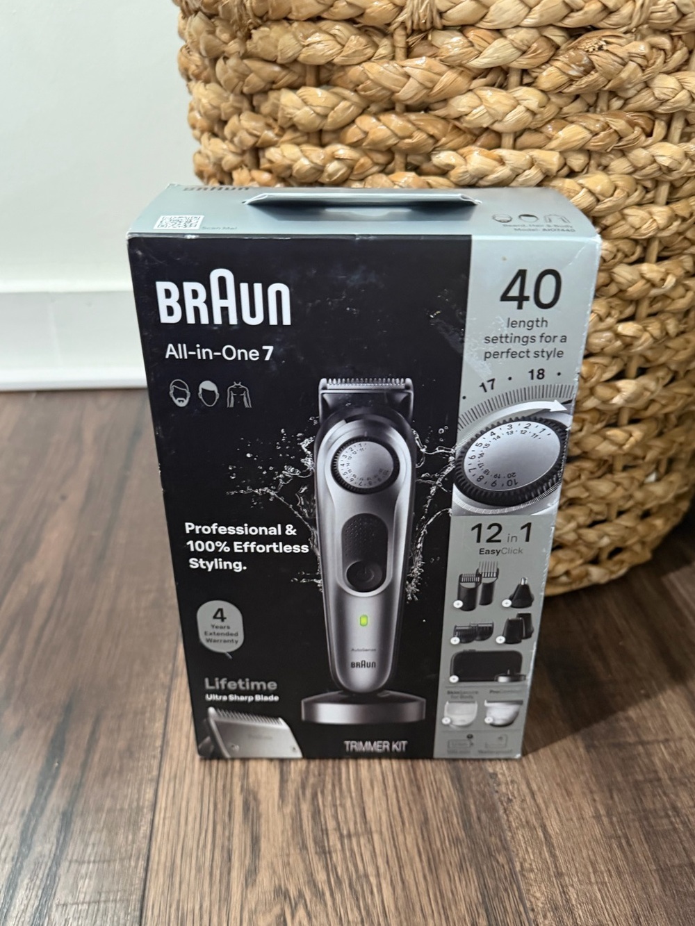 Braun Series 7 AiO7440 Rechargeable 12-in-1 Body Beard & Hair Trimmer Unopened